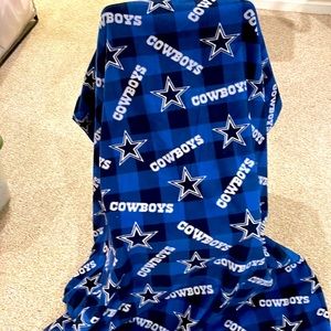 Custom made fleece Dallas cowboys blanket